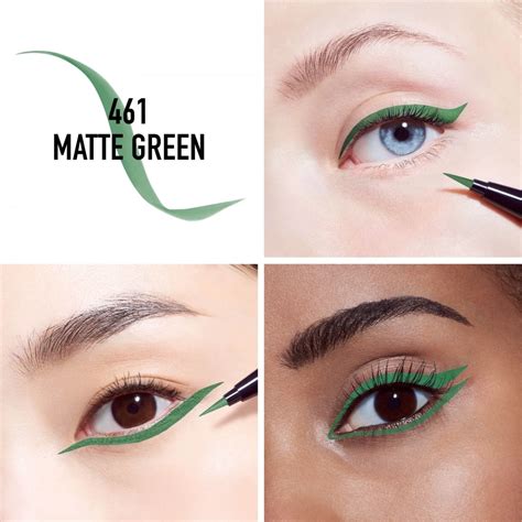 dior eyeliner green|diorshow on stage liner eyeliner.